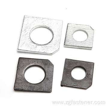 Square Taper Washers For Slot Section GB853 square washers